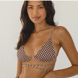 Brown Polka Dot Bikini